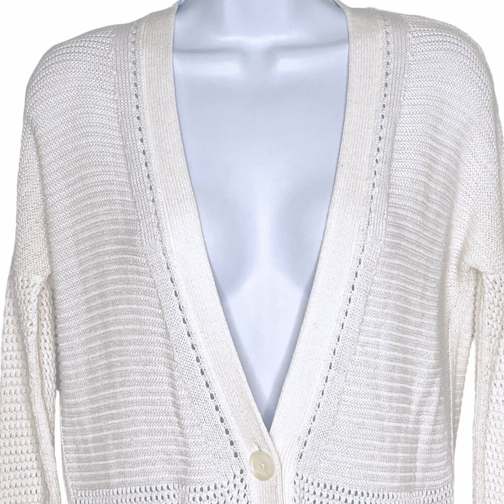 Vince Cardigan Button Front White XXS - Picture 3 of 8